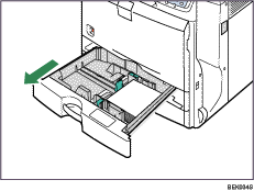 Paper tray illustration