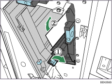 1000-sheet finisher illustration