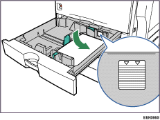 Paper tray illustration