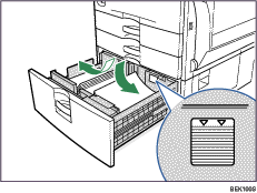 Paper tray illustration