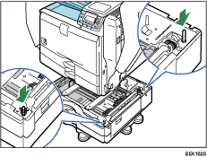 Paper feed unit illustration
