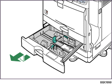 Paper feed unit illustration
