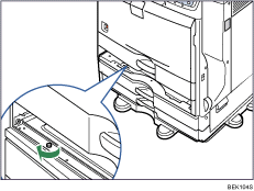 Paper feed unit illustration