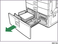 Paper tray illustration
