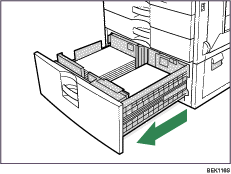 Paper tray illustration