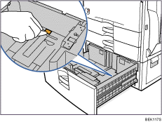 Paper tray illustration