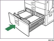 Paper tray illustration