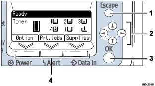 Display panel numbered callout illustration