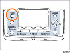 Menu key illustration