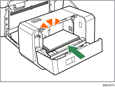Paper feed unit illustration