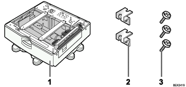 Paper feed unit illustration