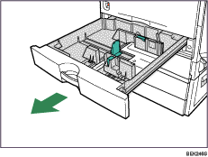 Paper tray illustration