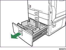 Paper tray illustration