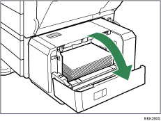 Paper tray illustration