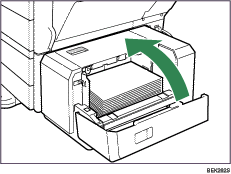 Paper tray illustration