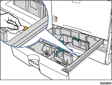 Paper tray illustration