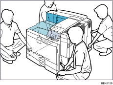Illustrazione della vista anteriore esterna