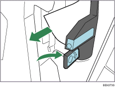 Illustrazione del finisher a 2 vassoi