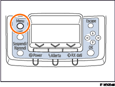 Illustrazione del tasto Menu