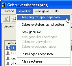 Illustratie van toepassingsscherm
