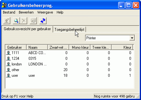 Illustratie van toepassingsscherm