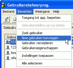Illustratie van toepassingsscherm