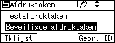 Schermafbeelding bedieningspaneel