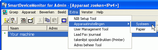 Illustratie van toepassingsscherm
