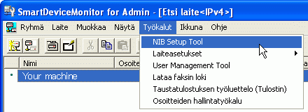 Sovelluksen näytön kuvaus