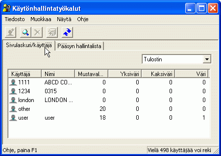 Sovelluksen näytön kuvaus