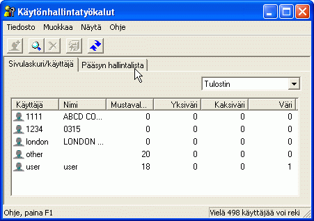 Sovelluksen näytön kuvaus