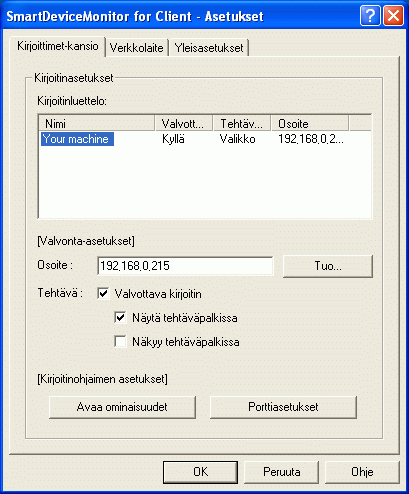 Sovelluksen näytön kuvaus