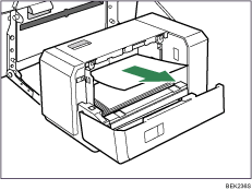 Ilustra&ccedil;&atilde;o da unidade de alimenta&ccedil;&atilde;o de papel