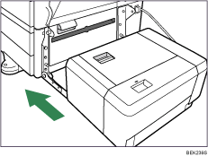 Ilustra&ccedil;&atilde;o da unidade de alimenta&ccedil;&atilde;o de papel