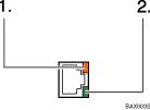 illustration d&apos;un port 10BASE-T/100BASE-TX (illustration numérotée avec légende)
