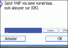 Illustration de l&apos;écran du panneau de commande