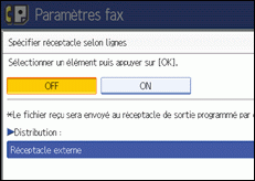 Illustration de l&apos;écran du panneau de commande