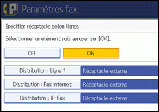 Illustration de l&apos;écran du panneau de commande