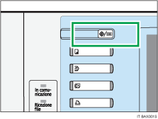 Illustrazione del tasto Strumenti Utente/Contatore