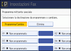 Illustrazione schermata pannello di controllo