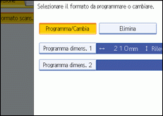 Illustrazione schermata pannello di controllo