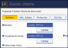Ilustración del panel de operaciones