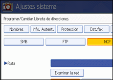 Ilustración del panel de operaciones