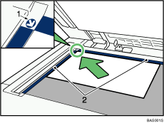 Illustratie van de glasplaat