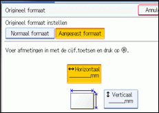 Schermillustratie bedieningspaneel