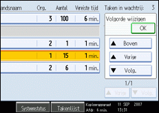 Schermillustratie bedieningspaneel