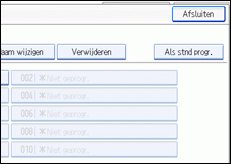 Schermillustratie bedieningspaneel