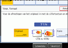 Schermillustratie bedieningspaneel