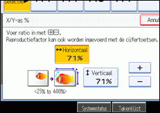 Schermillustratie bedieningspaneel