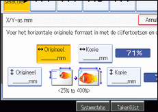 Schermillustratie bedieningspaneel